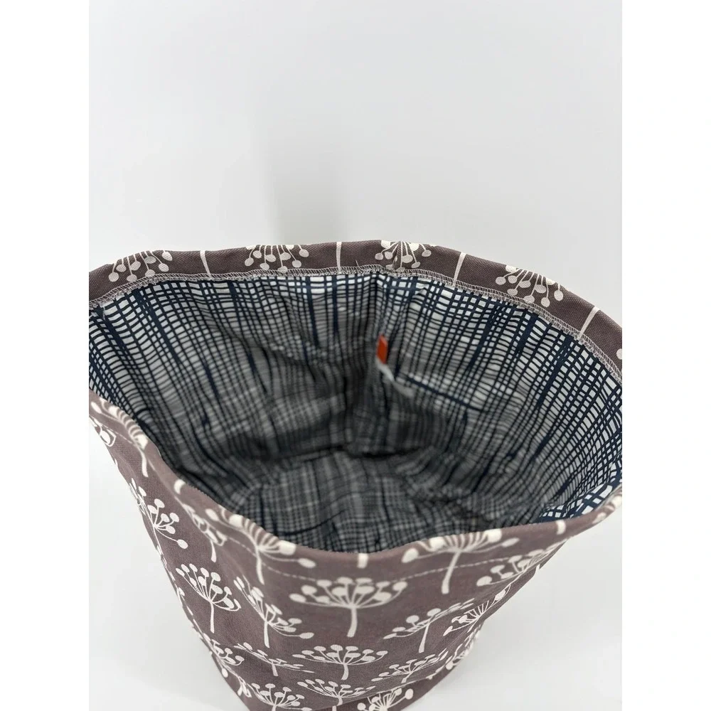 Lotta Jansdotter Fabric Container/Basket, Dandelion Design, 100 % Cotton